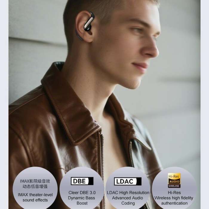 164 Languages Simultaneous Interpretation Intelligent Bluetooth Earphones(Black)