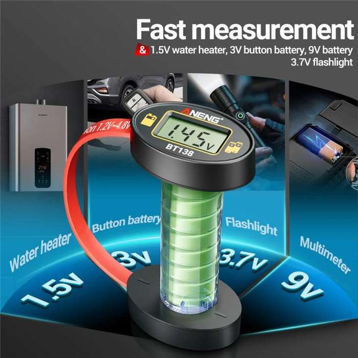 ANENG Portable Magnetic Battery Voltage Capacity Tester(BT138)