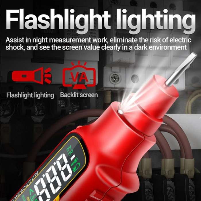 ANENG Multi-Function Power Socket Digital Phase Meter(Red US Plug)