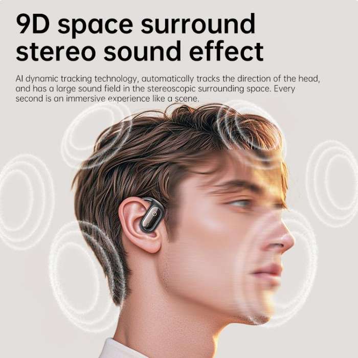 144 Languages AI Smart Translation Bluetooth Earphones With Digital Display Charging Case(White)