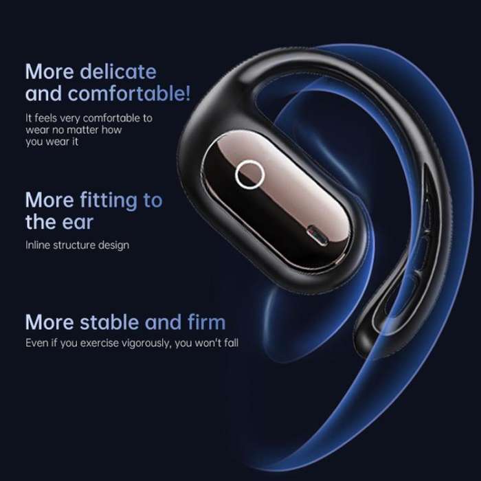 144 Languages AI Smart Translation Bluetooth Earphones With Digital Display Charging Case(White)
