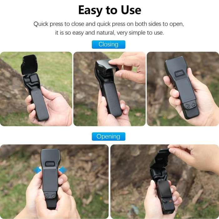 For DJI Osmo Pocket 3 Amazear Protective Case All-in-One Anti-Scratch Cover with Built-in Filter ...