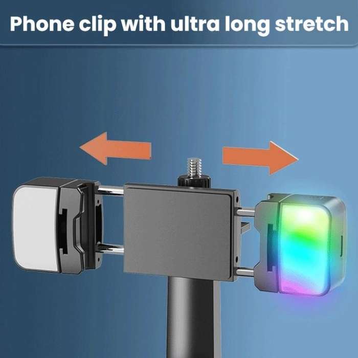 Smart AI Face Recognition Panoramic Tracking Anti-Shake Mobile Phone Gimbal(Q02 With Dual Fill Li...