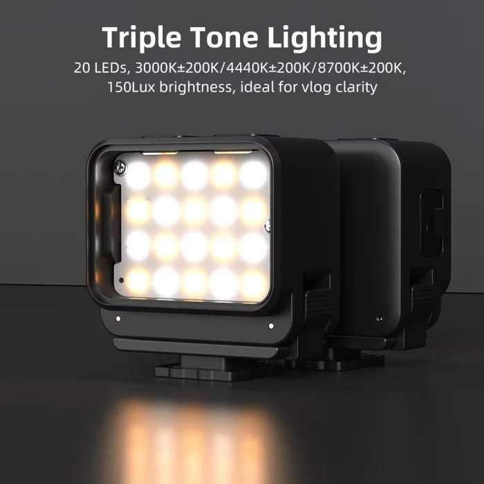 For DJI Action 5 Pro/ Action 4 Flymile 20 LEDs Magnetic Fill Light Rechargeable Video Light 3000K...