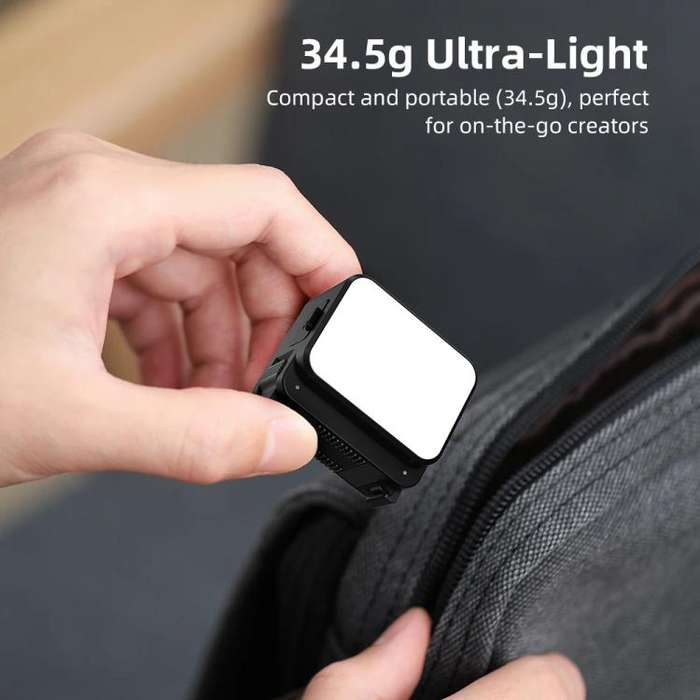 For DJI Action 5 Pro/ Action 4 Flymile 20 LEDs Magnetic Fill Light Rechargeable Video Light 3000K...