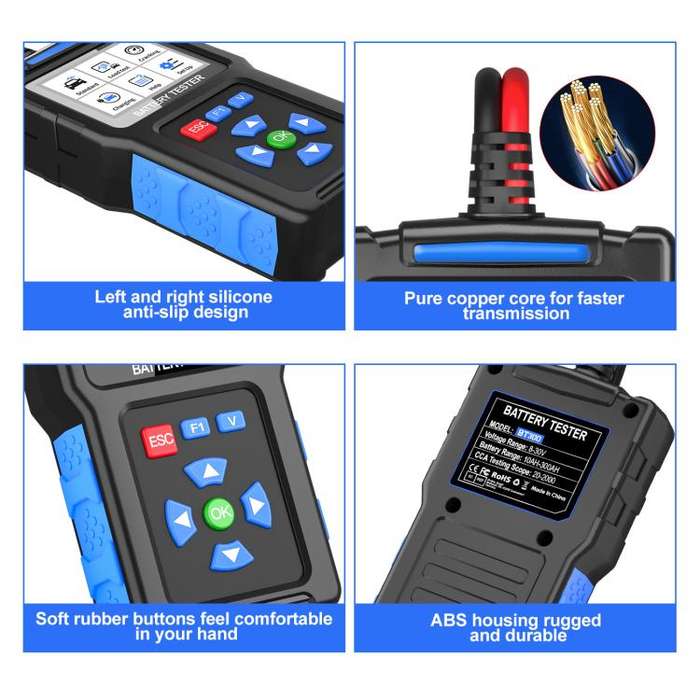 12/24V Multi-Function Car Battery Fault Diagnosis Tester(BT300)