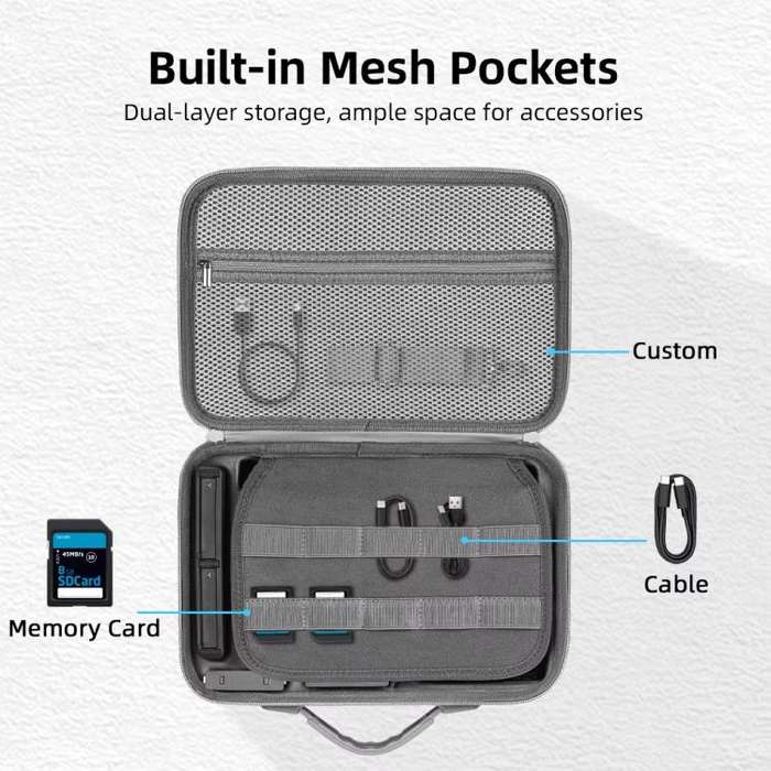 For Insta360 X5 Flymile All-in-One Storage Shoulder Bag Durable PU + Lycra Material Carrying Case...