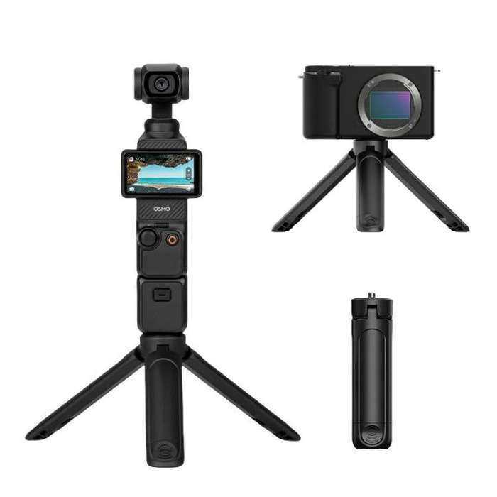 Flymile Extendable Mini Tripod With 1/4-Inch Screw For Action Cameras Nut Adapter Set
