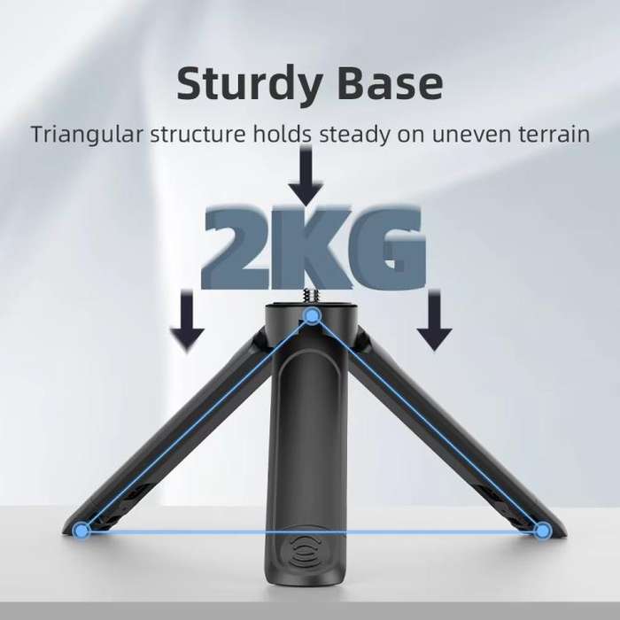 Flymile Extendable Mini Tripod With 1/4-Inch Screw For Action Cameras Nut Adapter Set