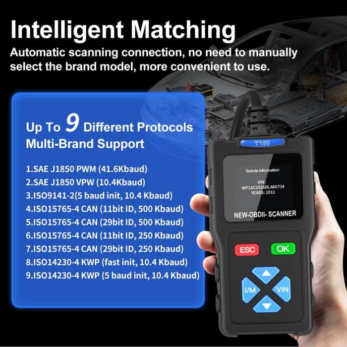 Car Fault Diagnostic Instrument OBD2 Car Engine Tester(T100)