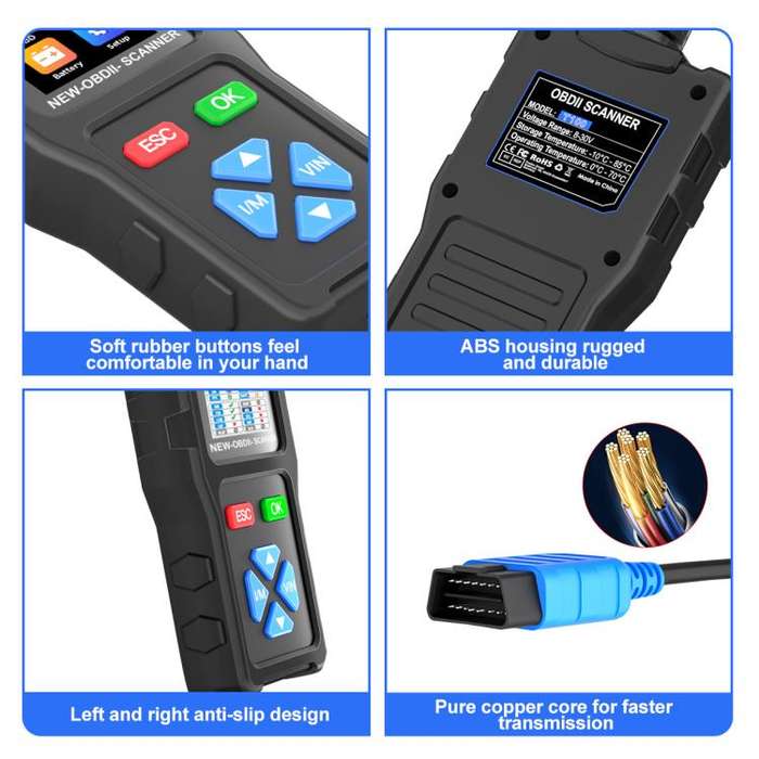 Car Fault Diagnostic Instrument OBD2 Car Engine Tester(T100)