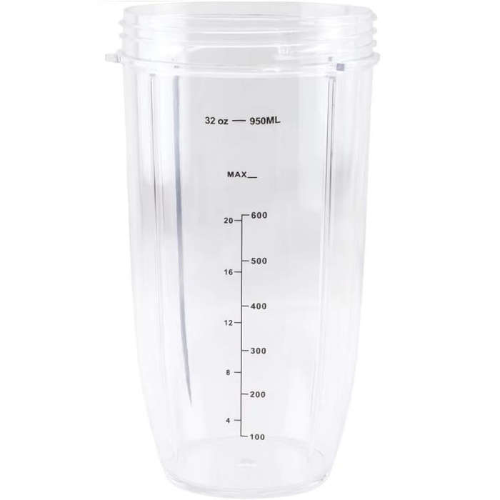For Nutribullet 900w 600w Blender Blending Bottle Replacement Cups 32oz With Scale
