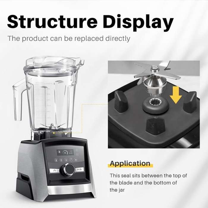 For Vitamix 5200 5006 5012 5057 Drive Socket Mushroom Head Blender Parts(Black)