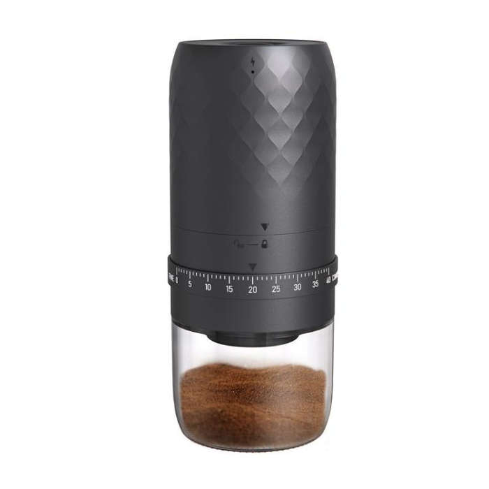 Portable Electric Coffee Grinder with 40 Adjustable Settings Rechargeable USB-C Ceramic Burr Mill...