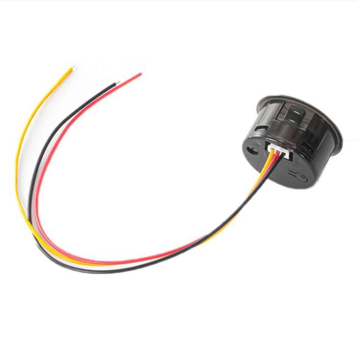 LED Digital Display Circular Voltage Meter, Color: Green DC 7-120V