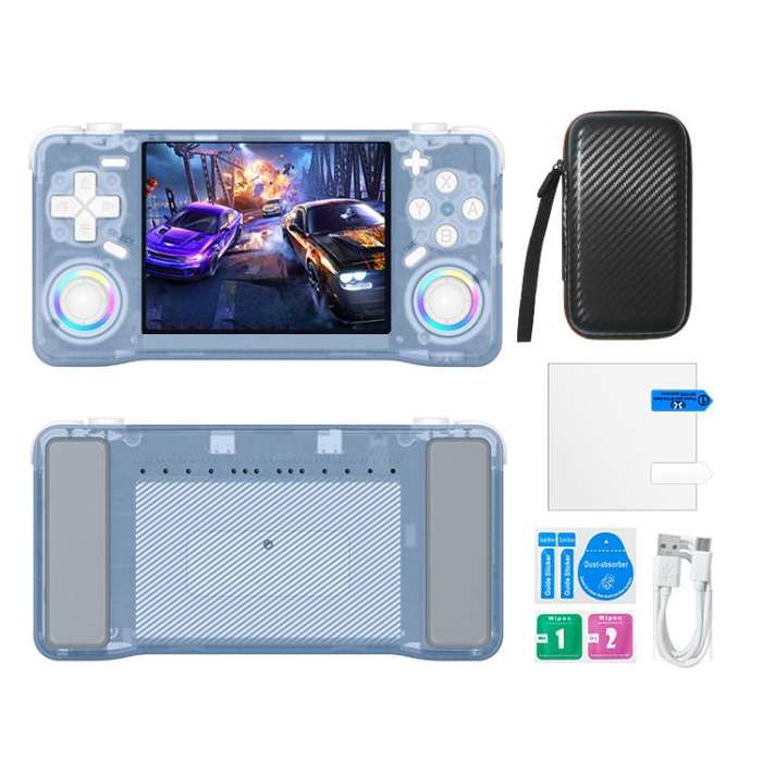XF35H 3.5-Inch Retro Handheld Game Console With Linux System And RGB Light Pocket Video Game Play...