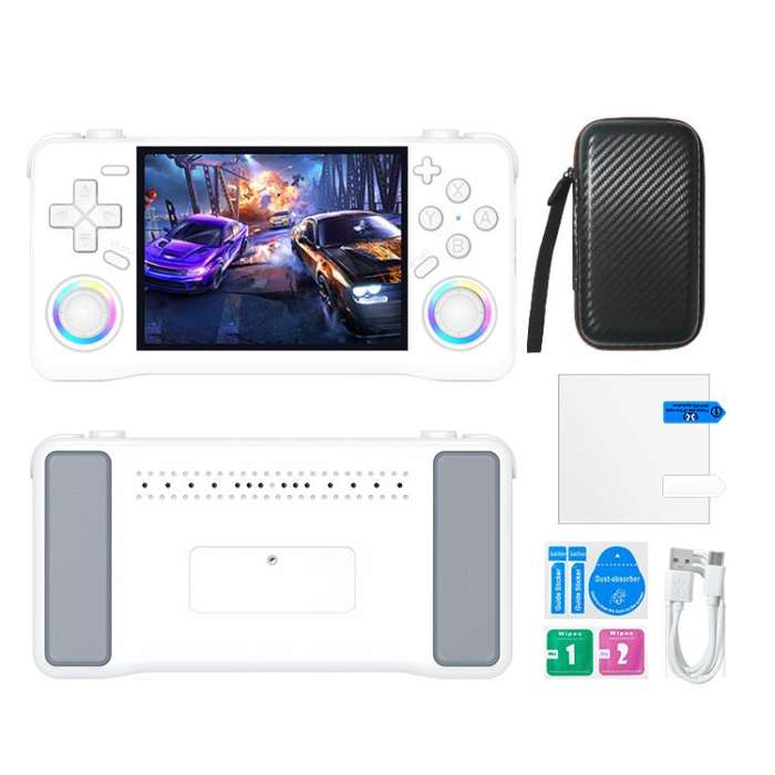 XF35H 3.5-Inch Retro Handheld Game Console With Linux System And RGB Light Pocket Video Game Play...