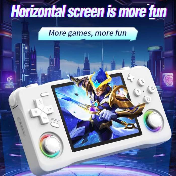 XF35H 3.5-Inch Retro Handheld Game Console With Linux System And RGB Light Pocket Video Game Play...