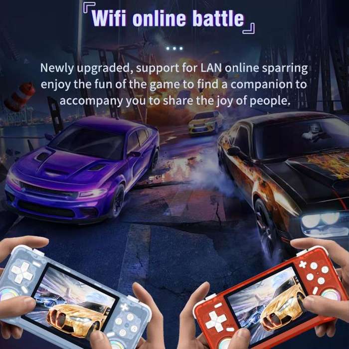 XF35H 3.5-Inch Retro Handheld Game Console With Linux System And RGB Light Pocket Video Game Play...