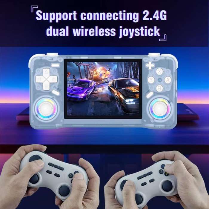 XF35H 3.5-Inch Retro Handheld Game Console With Linux System And RGB Light Pocket Video Game Play...