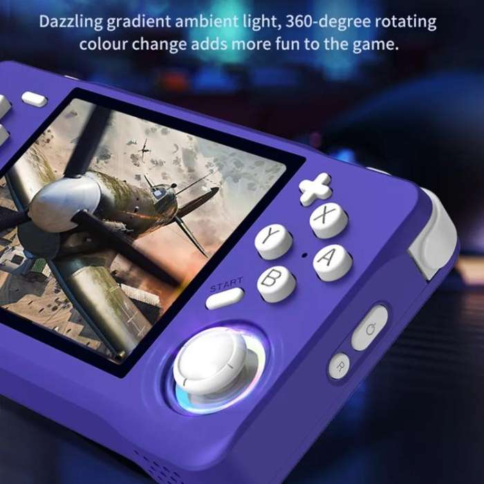 XF35H 3.5-Inch Retro Handheld Game Console With Linux System And RGB Light Pocket Video Game Play...
