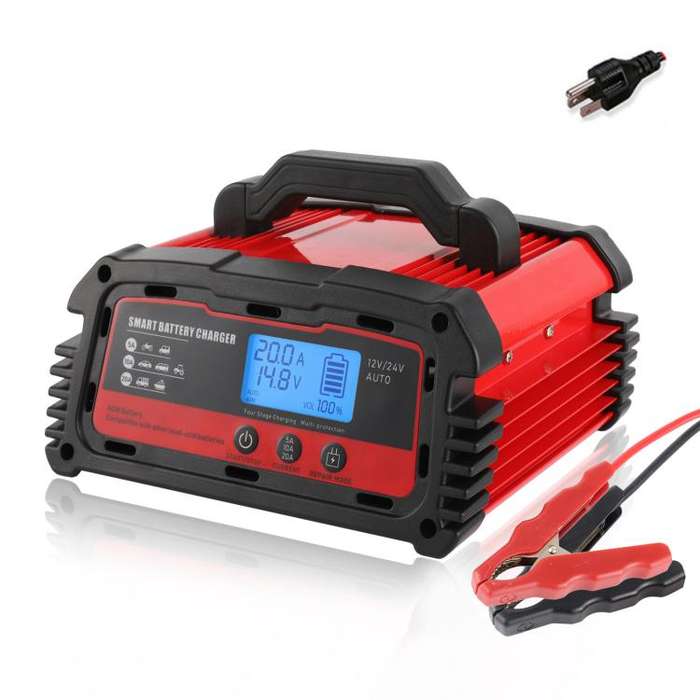 DMD 12V/24V Universal Intelligent Pulse Repair Battery Charger(US Plug)