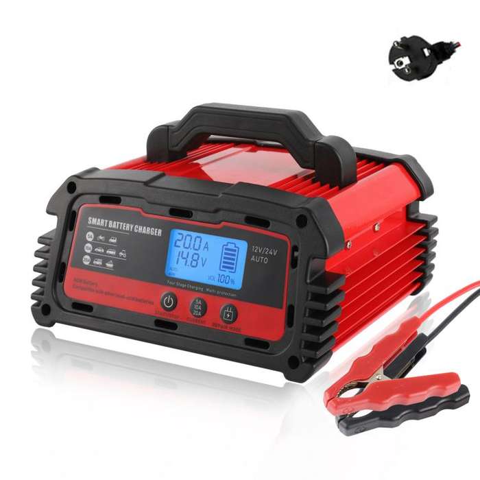 DMD 12V/24V Universal Intelligent Pulse Repair Battery Charger(EU Plug)