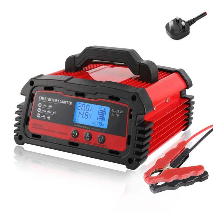DMD 12V/24V Universal Intelligent Pulse Repair Battery Charger(UK Plug)