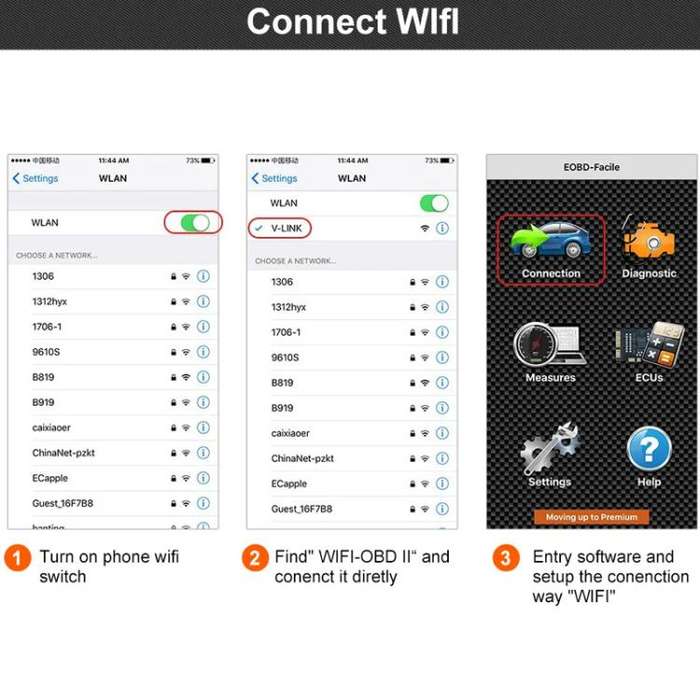 FOXWELL OBD2 WIFI Automotive Fault Detector(F601)