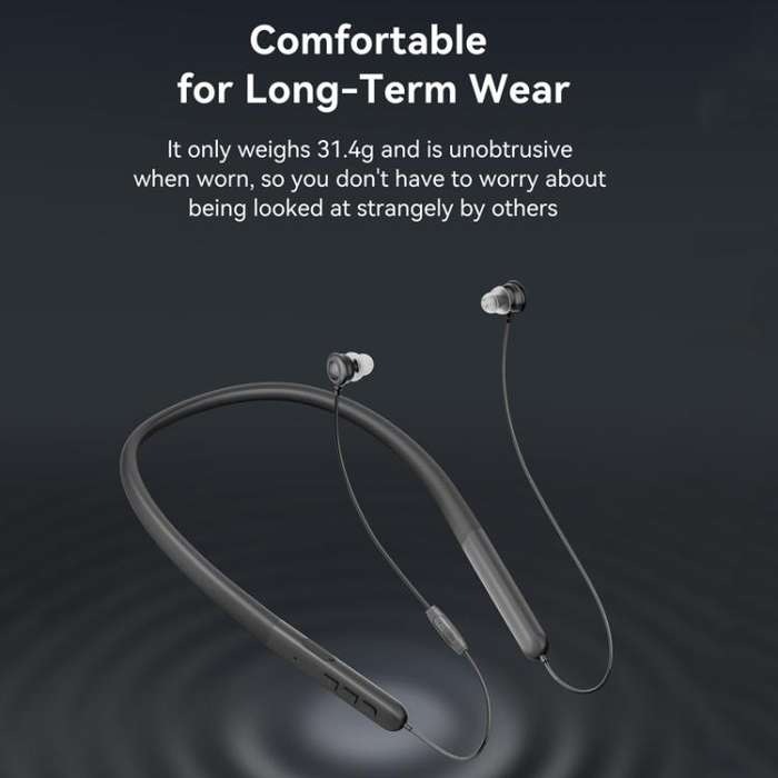 Neckband Bluetooth Hearing Amplifier For Seniors Semi-In-Ear Design With Digital Sound Chip, Long...