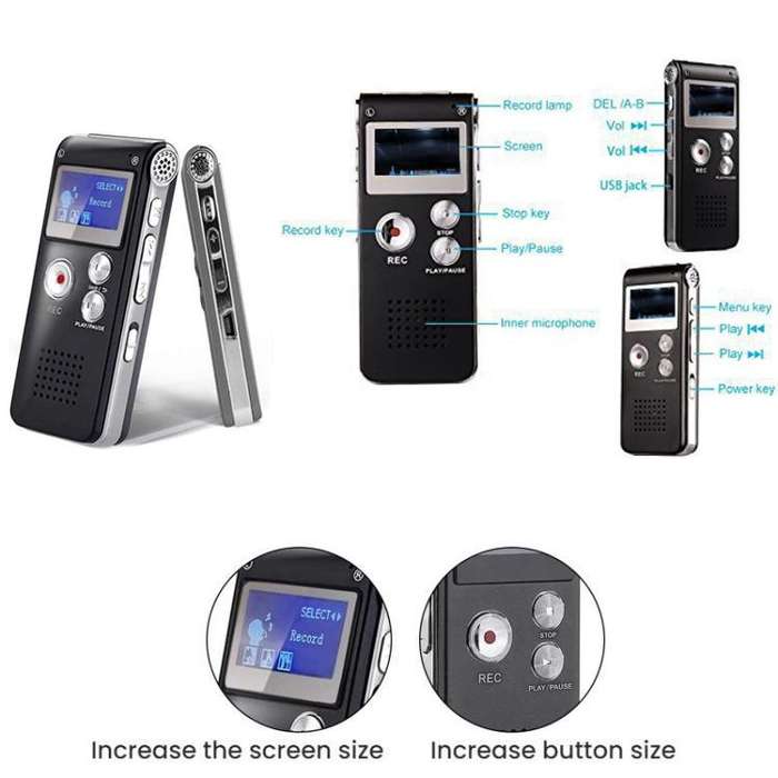 High-Definition Noise Reduction Control Ultra-Long Standby Conference Recorder, Size: 64GB(Royal ...