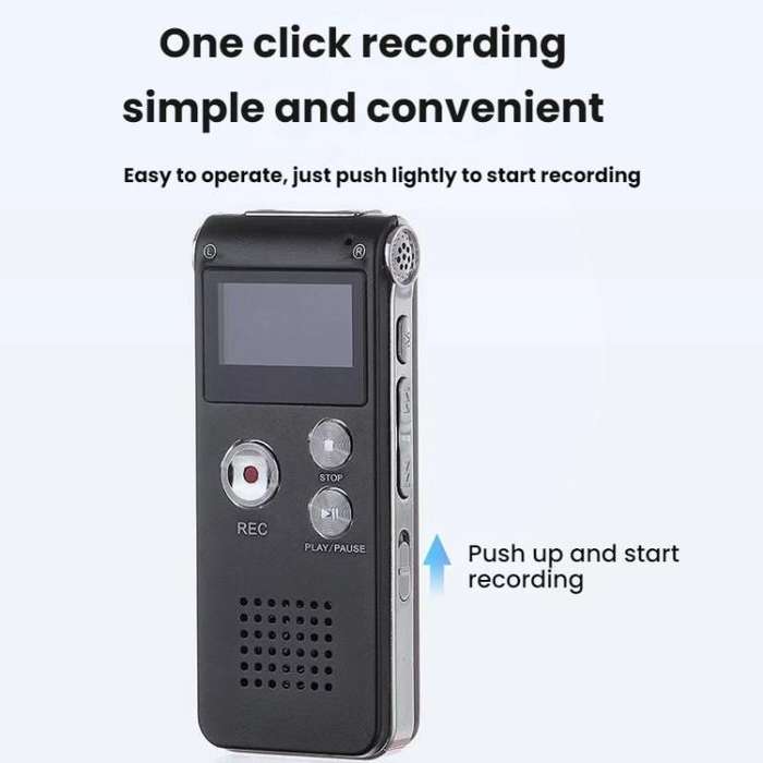 High-Definition Noise Reduction Control Ultra-Long Standby Conference Recorder, Size: 128GB(Black)