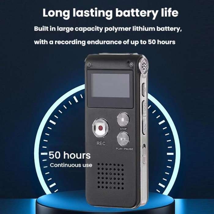 High-Definition Noise Reduction Control Ultra-Long Standby Conference Recorder, Size: 128GB(Black)