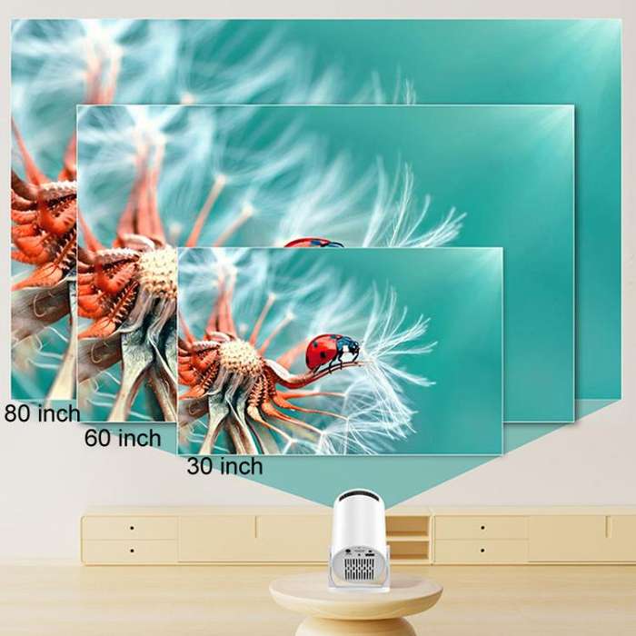 HY200 Home 1080P Projector Mini HD Smart WiFi Projector UK Plug