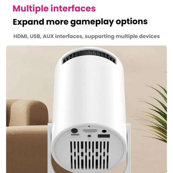 HY200 Home 1080P Projector Mini HD Smart WiFi Projector UK Plug