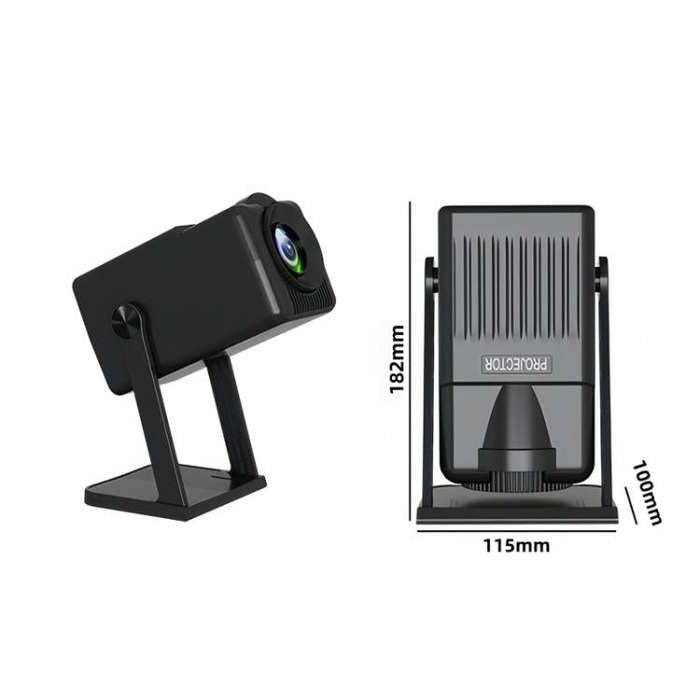 K300 Home 1080P Wireless Projector Mini 4K HD Smart Projector US Plug(White)