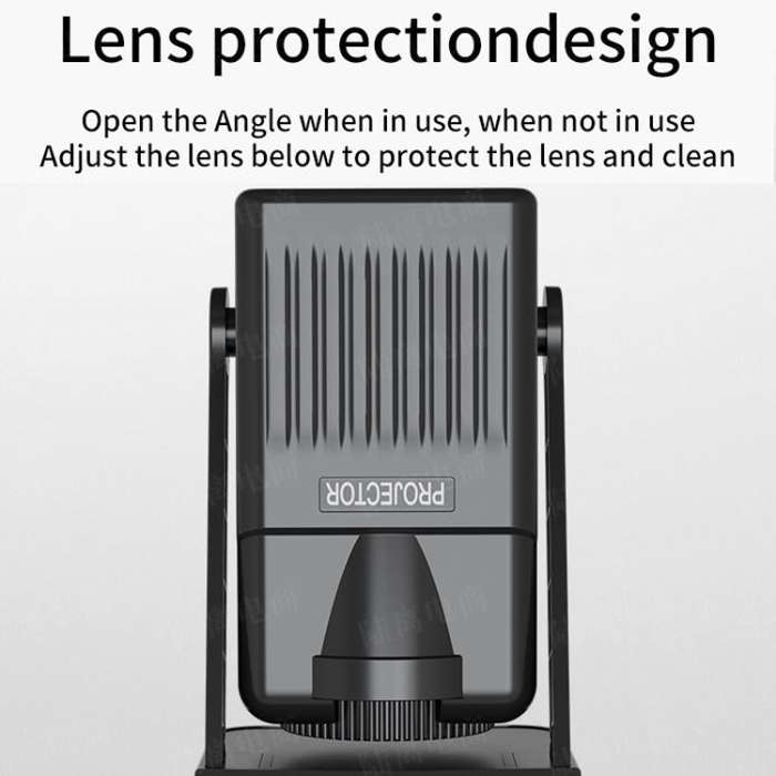 K300 Home 1080P Wireless Projector Mini 4K HD Smart Projector UK Plug(Black)