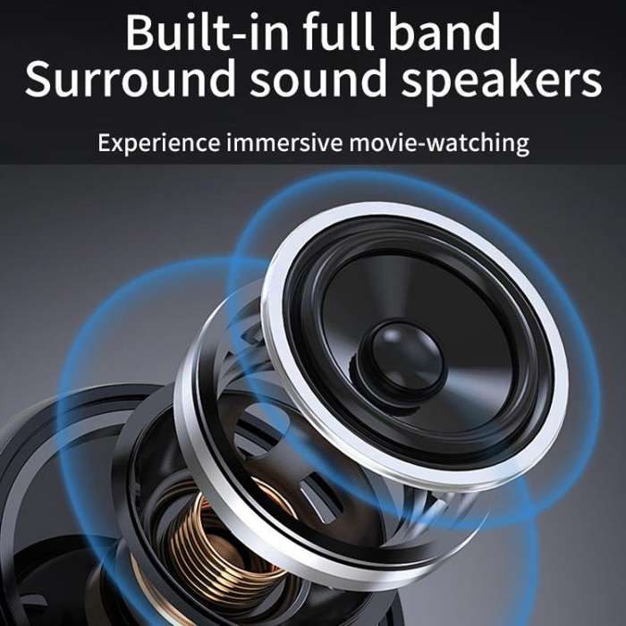 K300 Home 1080P Wireless Projector Mini 4K HD Smart Projector UK Plug(Black)