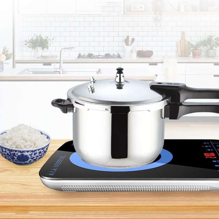 Jinxi 30cm-13L 63-77kPa Pressure Cooker 304 Stainless Steel Safety Lock Lid for Induction & Gas S...