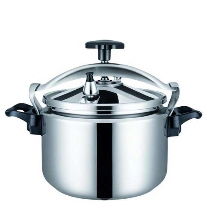 18cm/3L Aluminum Alloy Pressure Cooker with Secure Locking Lid, Explosion-Proof Design for Gas St...