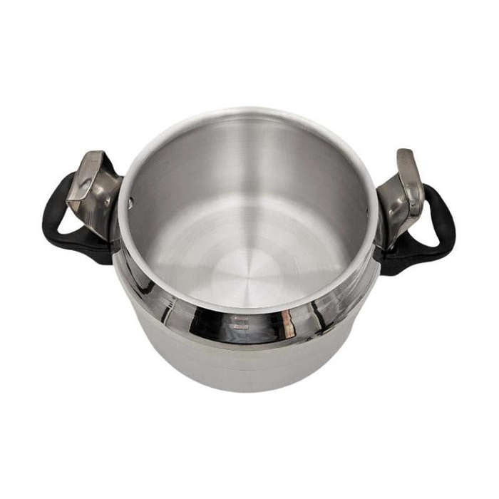 18cm/3L Aluminum Alloy Pressure Cooker with Secure Locking Lid, Explosion-Proof Design for Gas St...