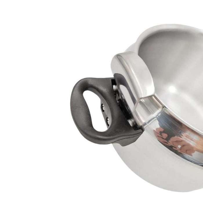 18cm/3L Aluminum Alloy Pressure Cooker with Secure Locking Lid, Explosion-Proof Design for Gas St...