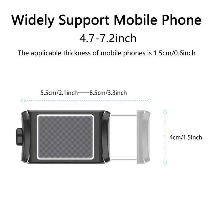 Car Rearview Mirror Bracket Camera Mobile Phone Fixing Base Accessories(With Phone Clip)