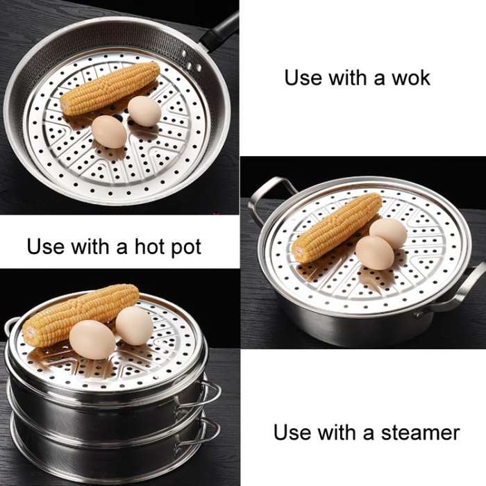 28cm Round 304 Stainless Steel Steamer Rack Plate For Pressure Cooker/Pots