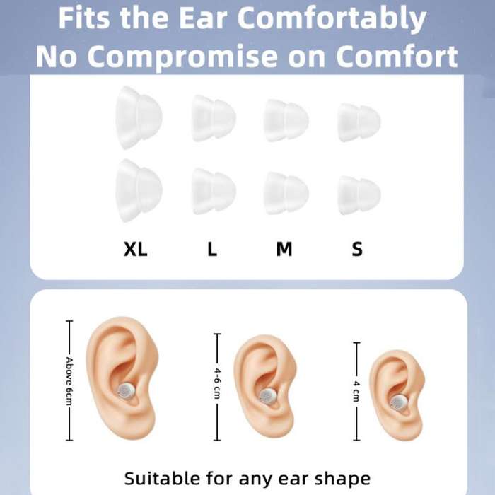 Wireless Invisible Hearing Aid With Digital Display Charging Case & Touch Control Red Blue+Black ...