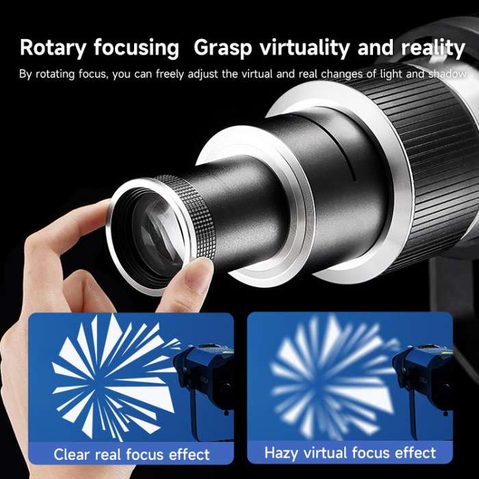 Adjustable Focus DIY Optical Snoot for Bowens Mount Flash Conical Lens Photography Light Modifier...