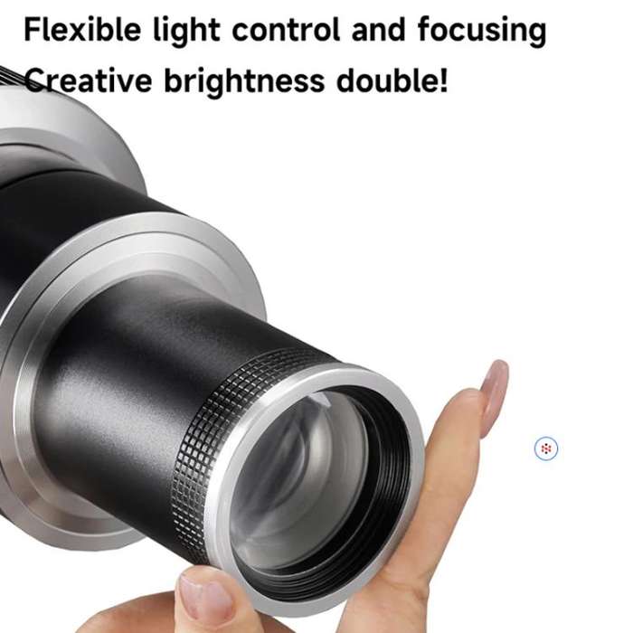 Adjustable Focus DIY Optical Snoot for Bowens Mount Flash Conical Lens Photography Light Modifier...