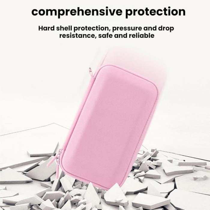 For DJI OSMO POCKET 3 BRDRC Portable Handheld Storage Bag(Pink)