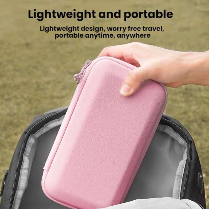For DJI OSMO POCKET 3 BRDRC Portable Handheld Storage Bag(Pink)
