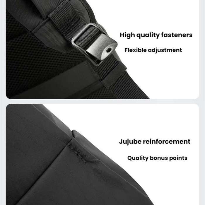 BANGE BG-3078 Business Commuting Large Capacity Backpack Computer Pack(Grey)